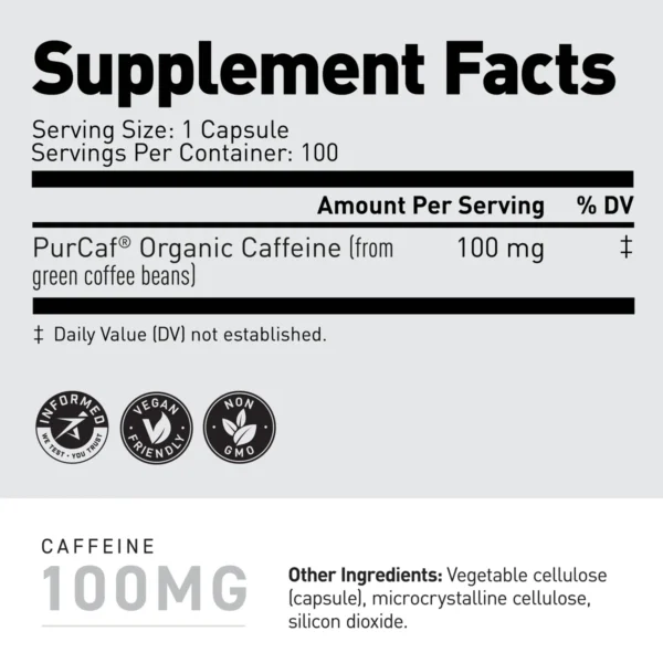 Kaged Purcaf Info supplement facts