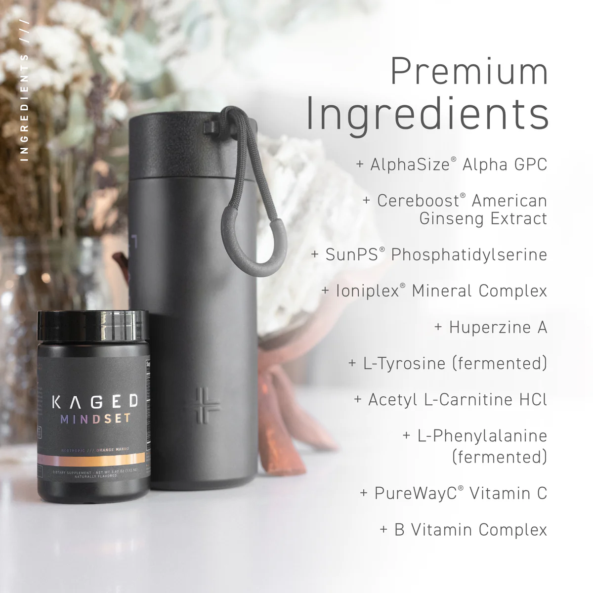 Kaged Mindset Premium Ingredients
