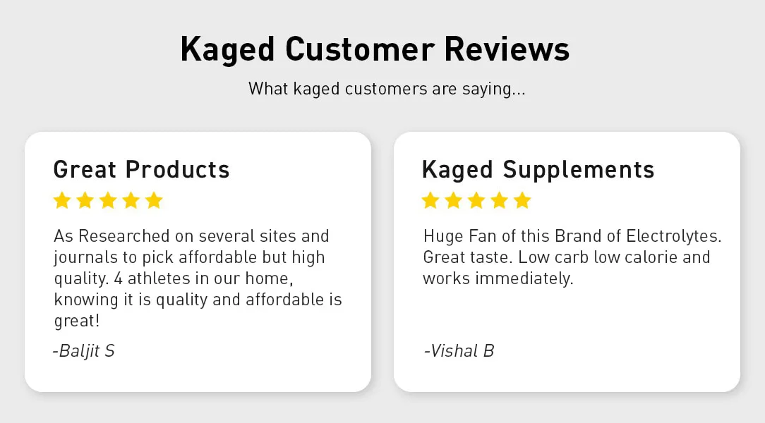 Kaged Customer Review