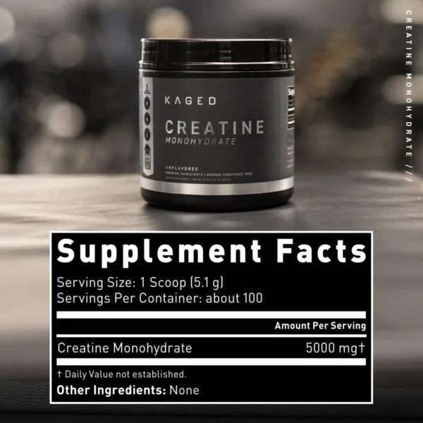 kaged creatine Supplment Fact